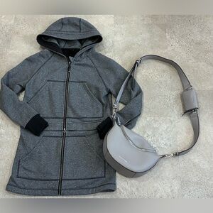 Womens LULULEMON/CALVIN KLEIN Long & Short Convertible Jacket & Purse, sz 8